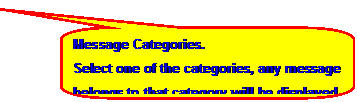 ꨤxιϻr: Message Categories.
Select one of the categories, any message belongs to that category will be displayed on the right panel.
